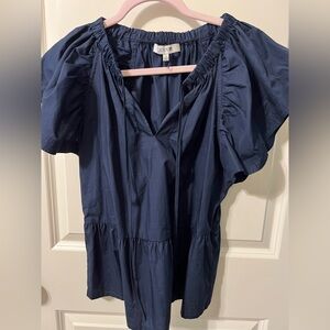 Joe's Jeans Navy Blouse NWOT Small